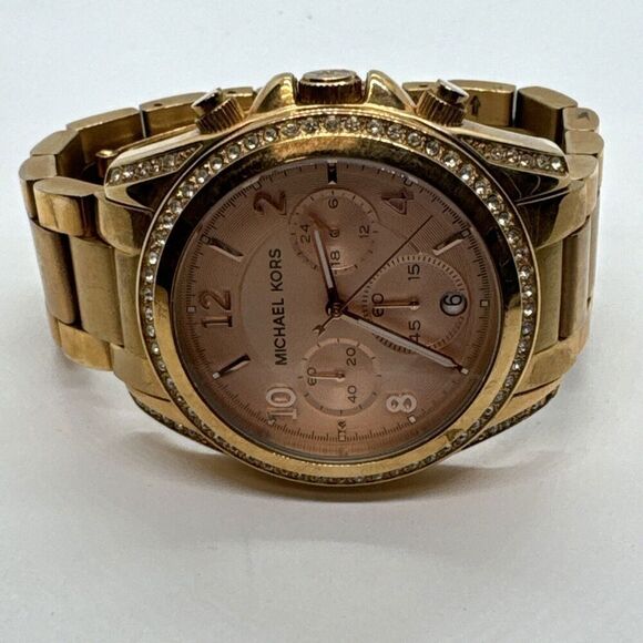 Michael Kors Blair MK5263 Women\'s Stainless Steel Analog Rose Dial Watch JNA589 main image 9